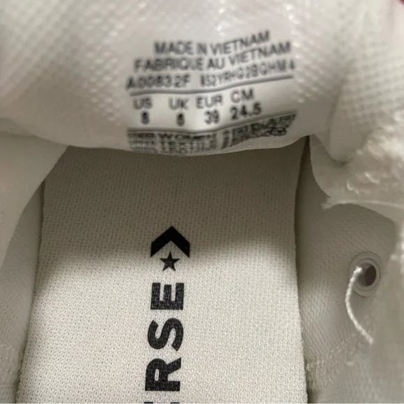 Converse All Star White Canvas Sneakers - Picture 10 of 14